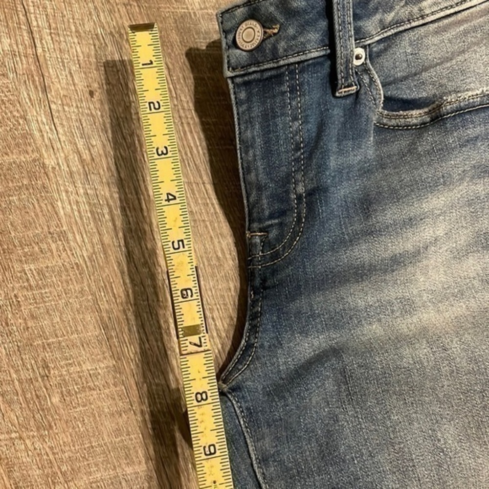 Lucky Brand Lolita low rise crop distressed denim blue jeans size 6/28 - Picture 10 of 14